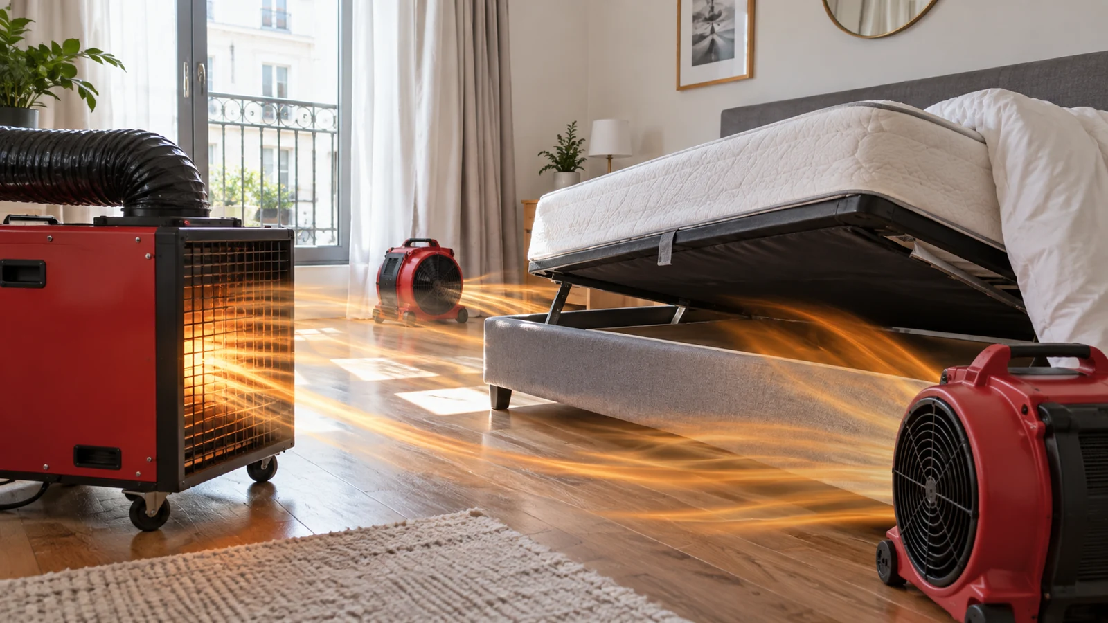 Circulation de l’air chaud lors d’un traitement thermique