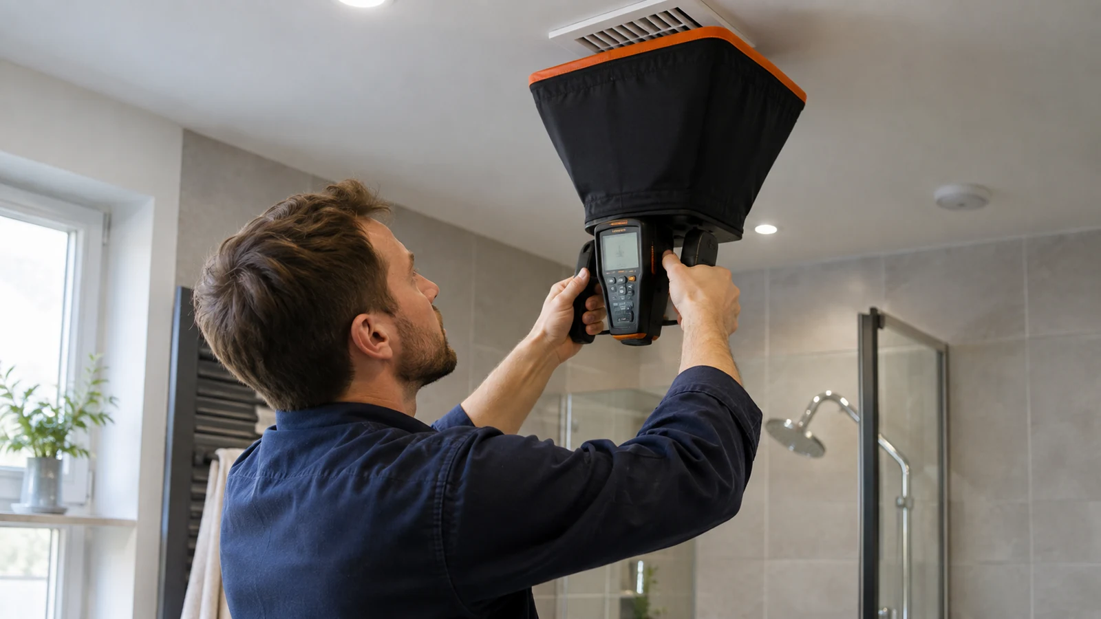 Mesure du débit d’air sur une bouche de VMC