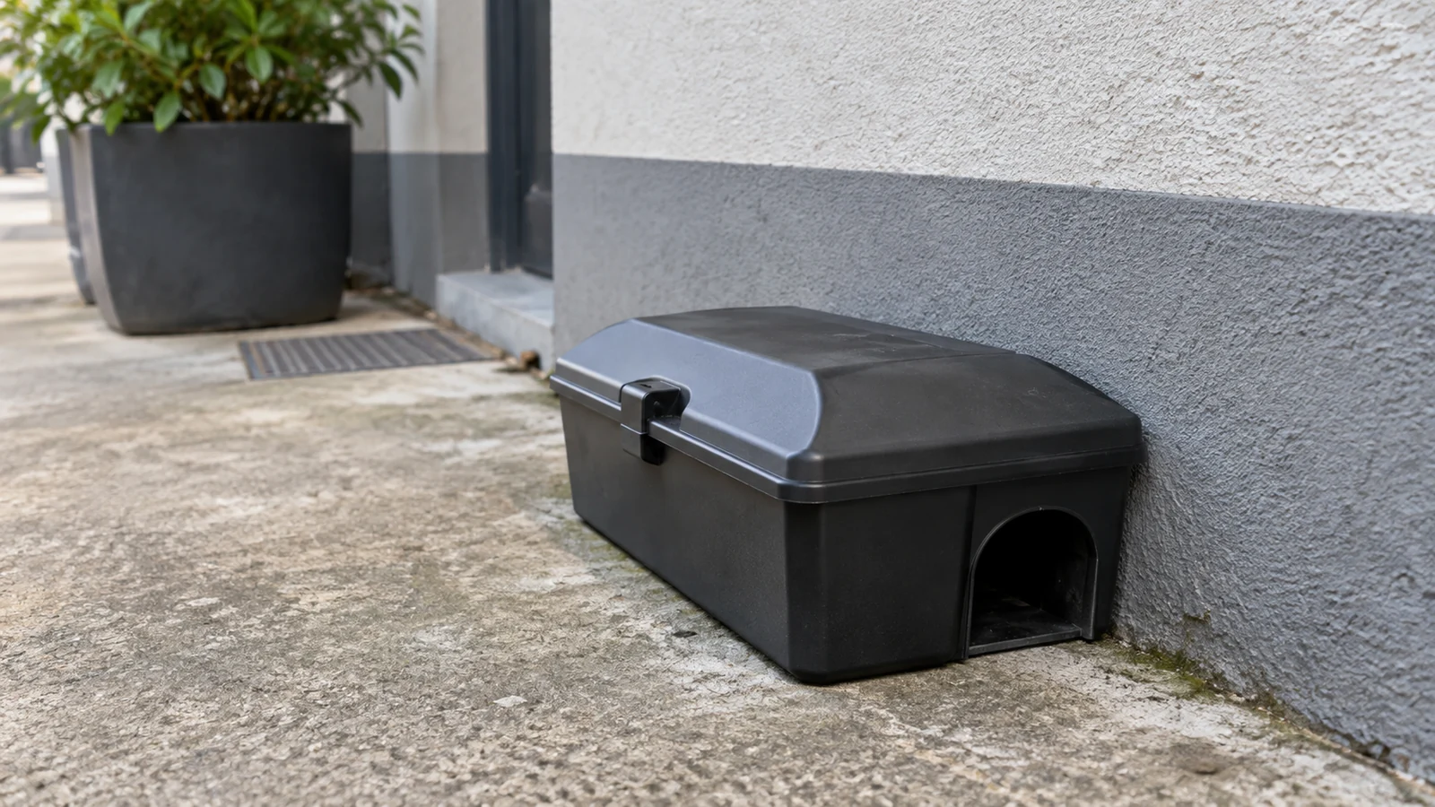 Poste sécurisé utilisé lors d’une dératisation professionnelle